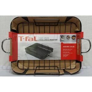 T-Fal Simply Cook 13"x16" Nonstick Roaster Black
